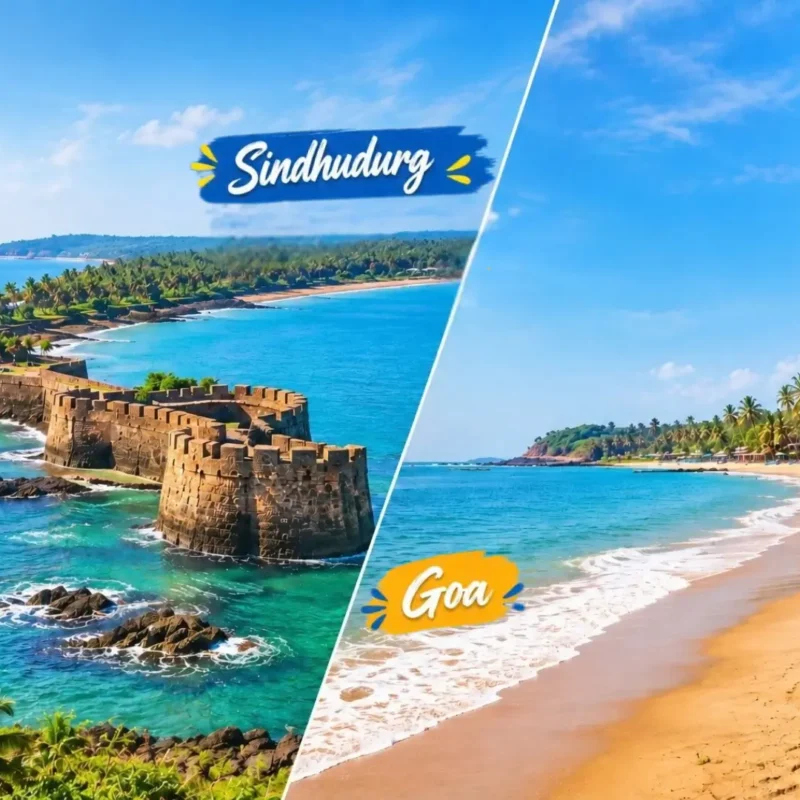 Sindhudurg vs Goa beach comparison